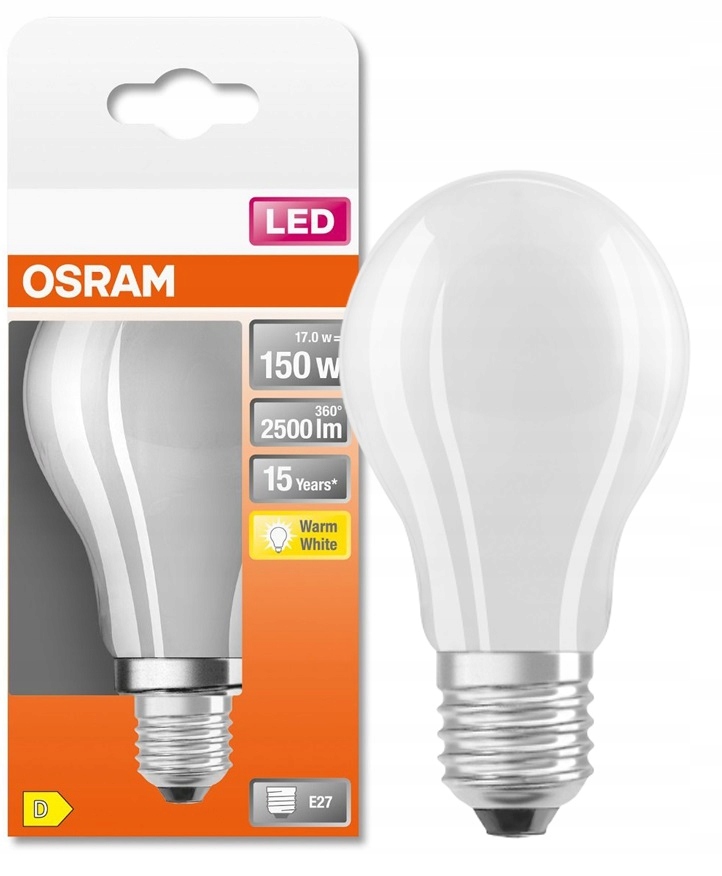 

Osram Star Rf żarówka Led 17W 150W E27 2700K