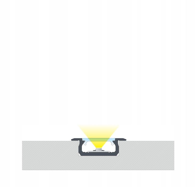 Profil aluminiowy do taśma LED Z 1M biały Kod producenta PROFIL Z1-BIAŁY