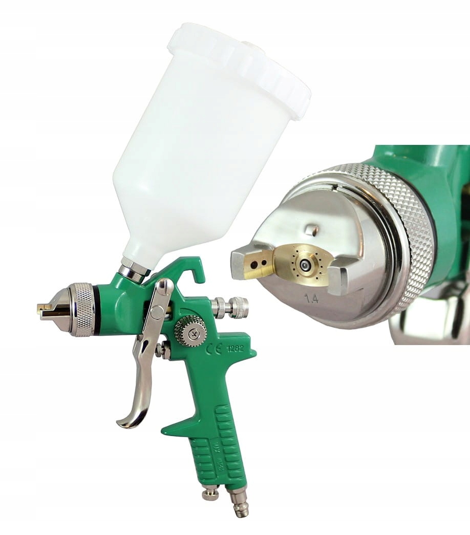 Pistolet lakierniczy SPEEDWAY zielony HVLP 1.4mm