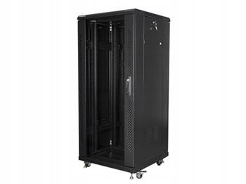 Lanberg Volně stojící skříň 19" 27U/600x600 (v rozloženém stavu) černá (ral