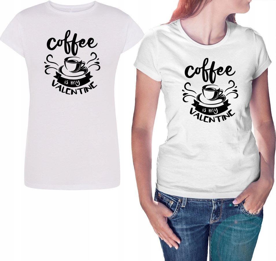 

Koszulka damska Coffee biała 2XL