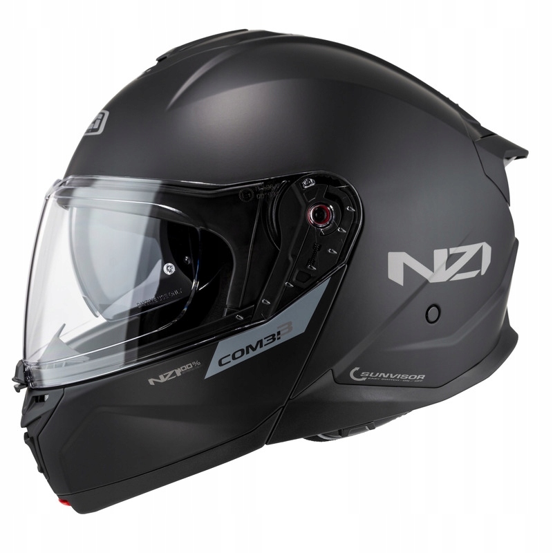 Motocyklová Prilba Nzi Combi 3 Duo Matt Čierna (L)