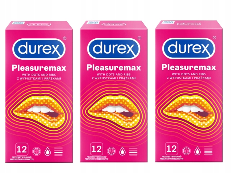 

Prezerwatywy Durex Pleasuremax 36 szt. prążkowane