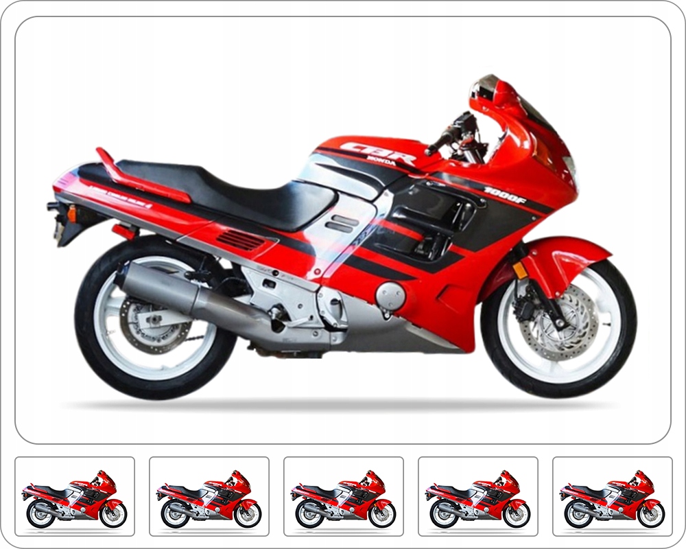 Samolepky Na Motocykl Juula Pro Honda Cbr 1000 F 1990 Červené R109B