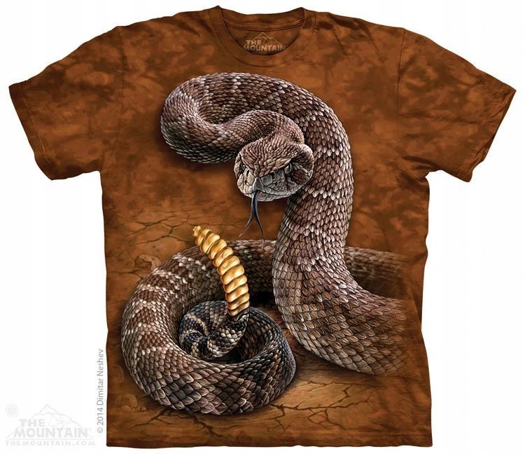 Pánské batikované triko The Mountain Rattlesnake hnědé XL