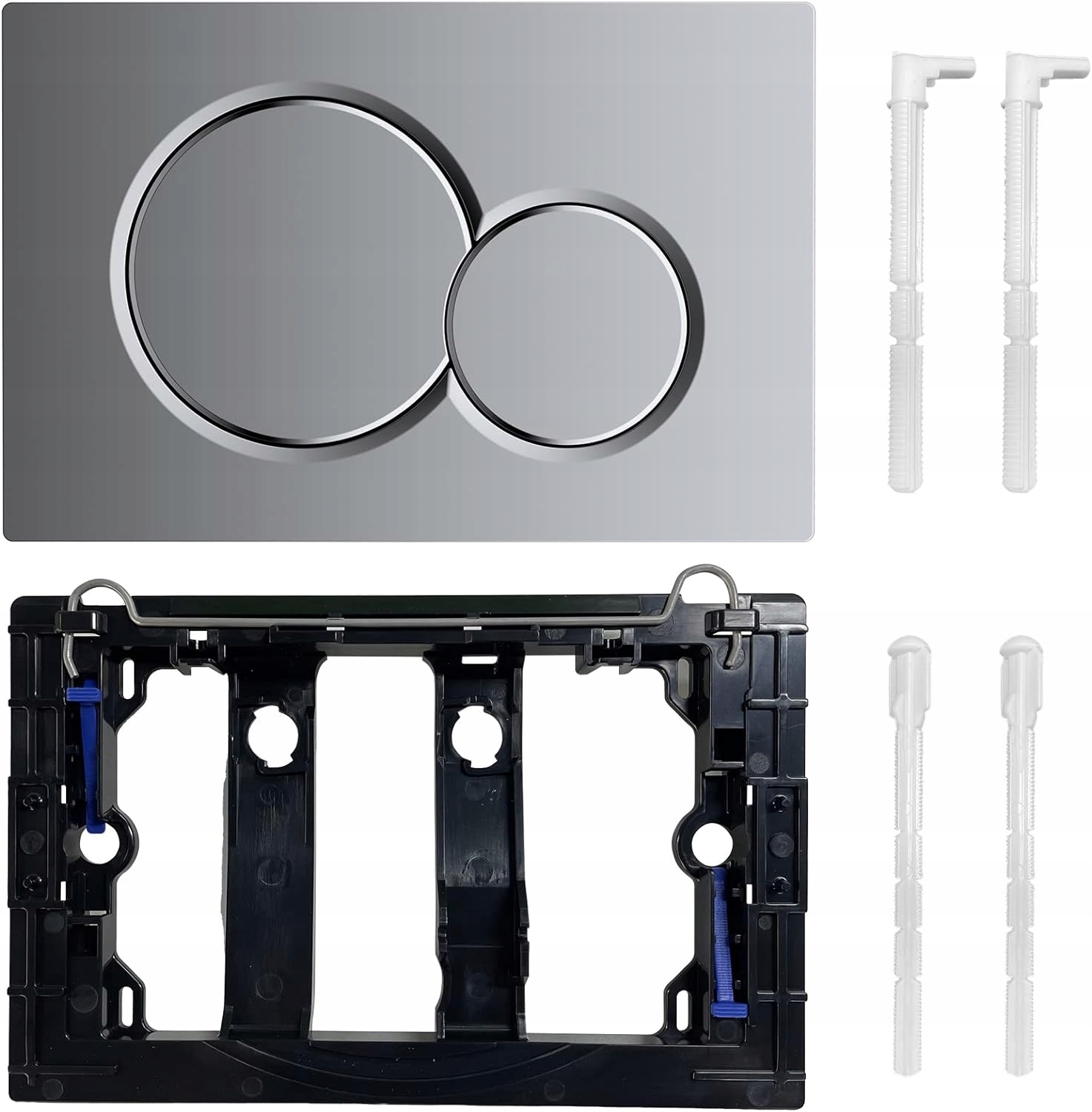 Splachovací tlačítko pro toaletní splachovač Empyreal stříbrnošedé