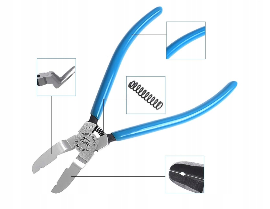 SZCZYPCE DO SPINEK ZAPINEK KLIPSÓW TAPICERKI MOCNE