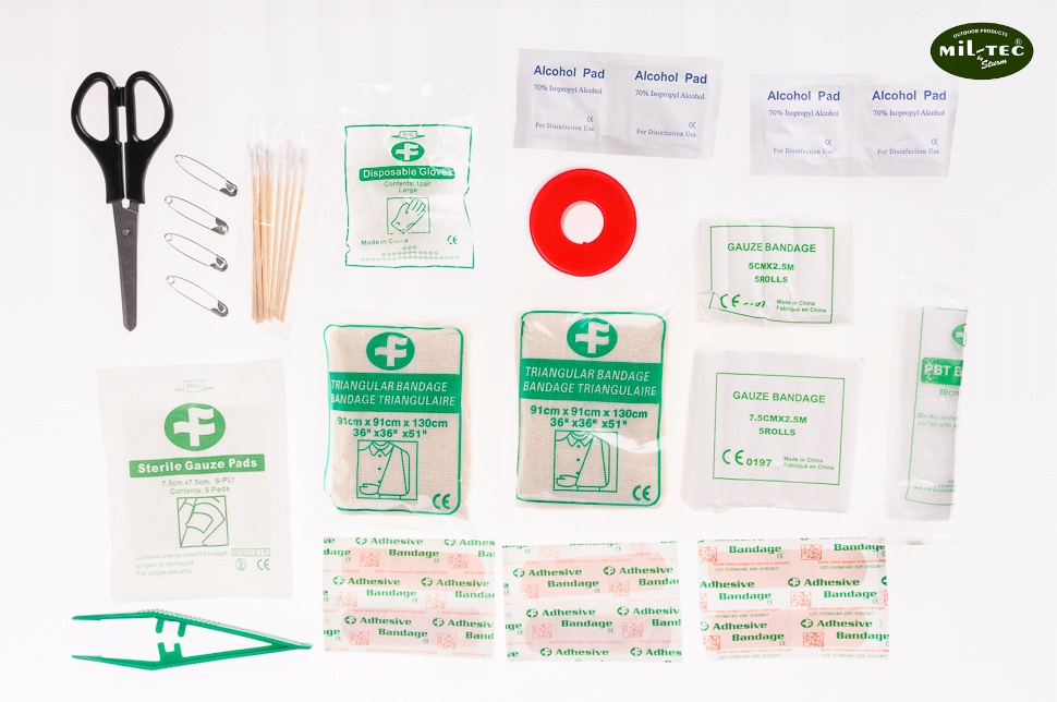 APTECZKA Pierwszej Pomocy Turystyczna Mil-Tec First Aid Kit DUŻA Czerwona Model BIG