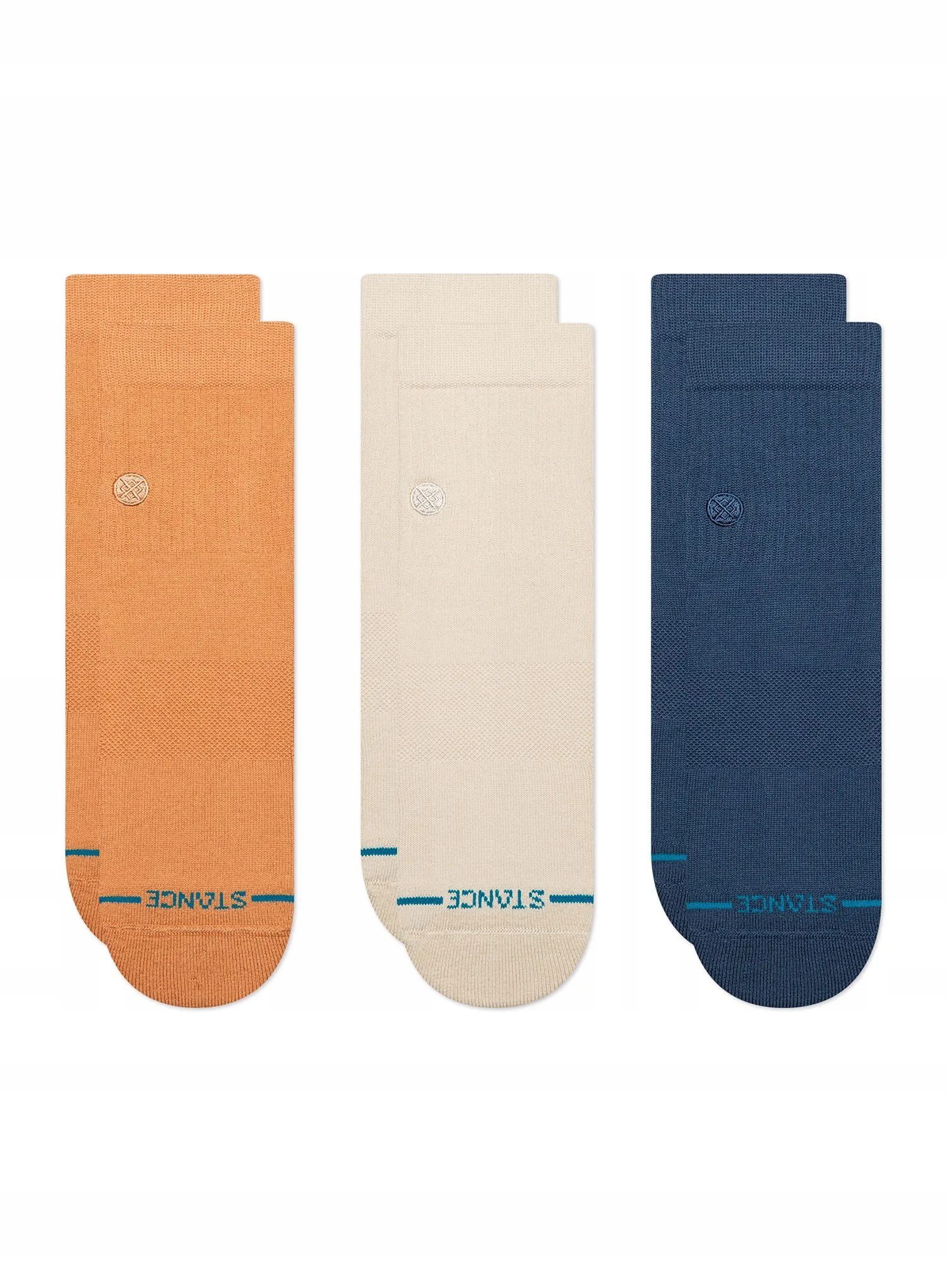 Skarpety turystyczne Stance Icon Quarter 3 Pack mango 43-47