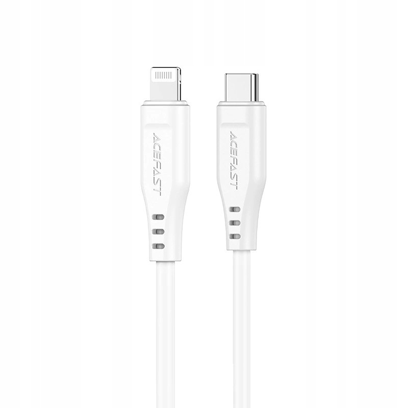 Kabel Acefast C3-01 Lightning Usb-c Pd 30W 3A 480Mb/s 1,2m biały
