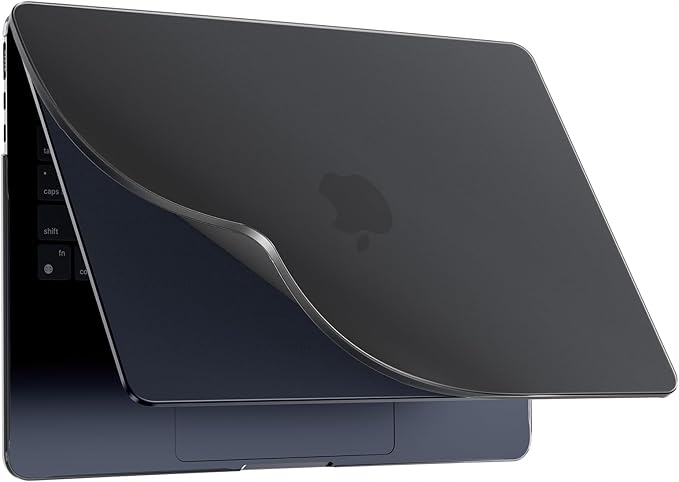 BlueSwan Etui kompatybilne z Macbook Air 13.6 Cala, Czarny matowy