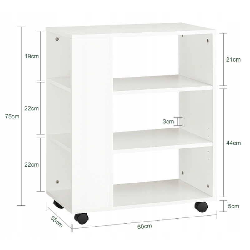 WIELOFUNKCYJNA SZAFKA STOJĄCA STOLIK NA DRUKARKĘ REGAŁ PÓŁKA NOWOCZESNA Typ regał