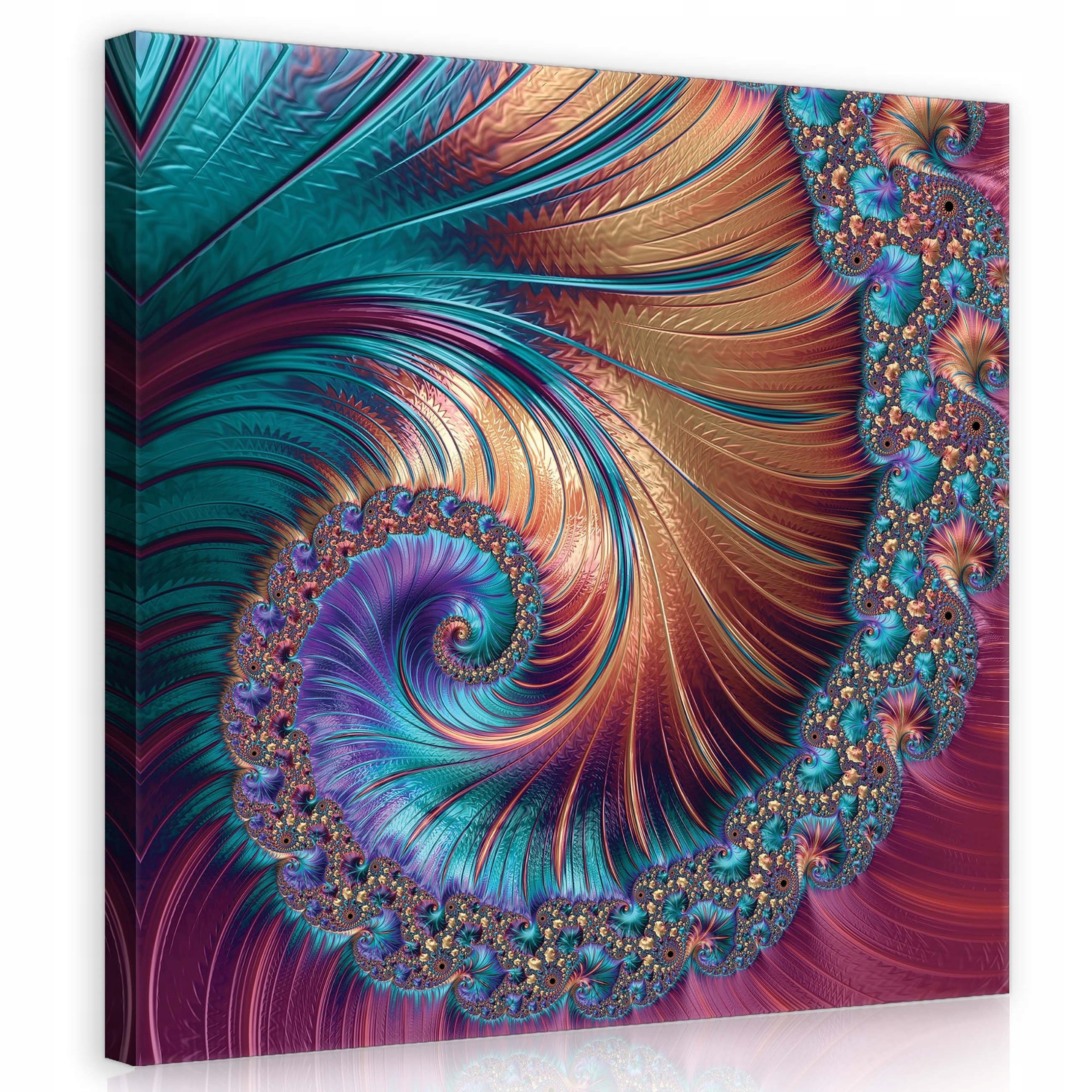 Obraz 80x80 Spirálový Fraktální Abstrakt Vzor Složitost Hloubka Dynamiky