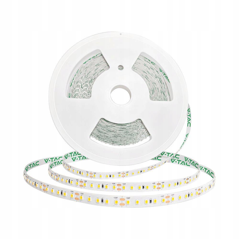 V-tac Prémiový Led pásek SMD2835 120LED/m 8W/m 24V 2xPCB role 20 metrů