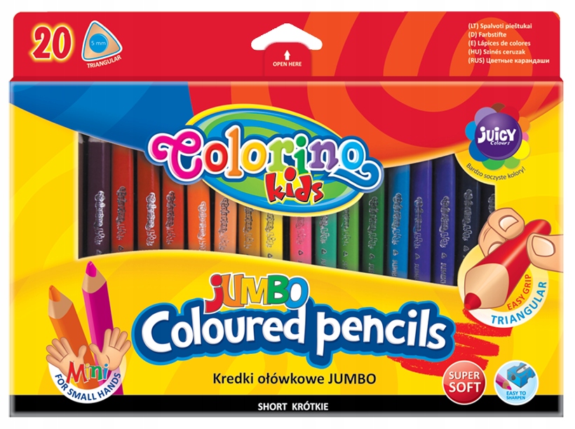 

Kredki ołówkowe Jumbo dla najmłodszych
