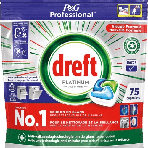 Levně Dreft Platinium Kapsle Do Myčky Nádobí Originál 75 Ks