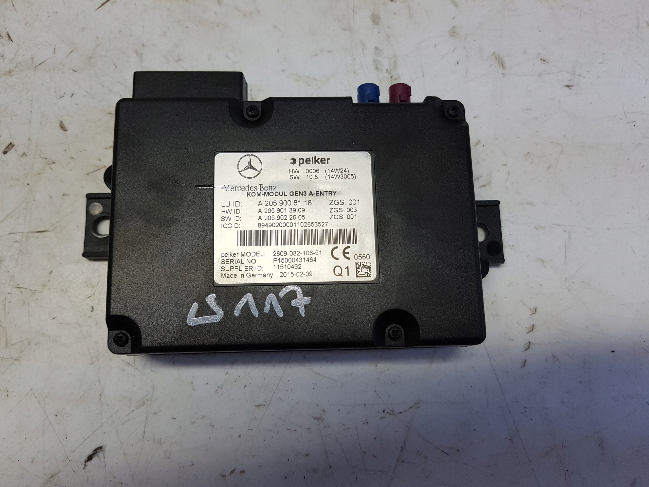MERCEDES W117 w176 module control unit telematic