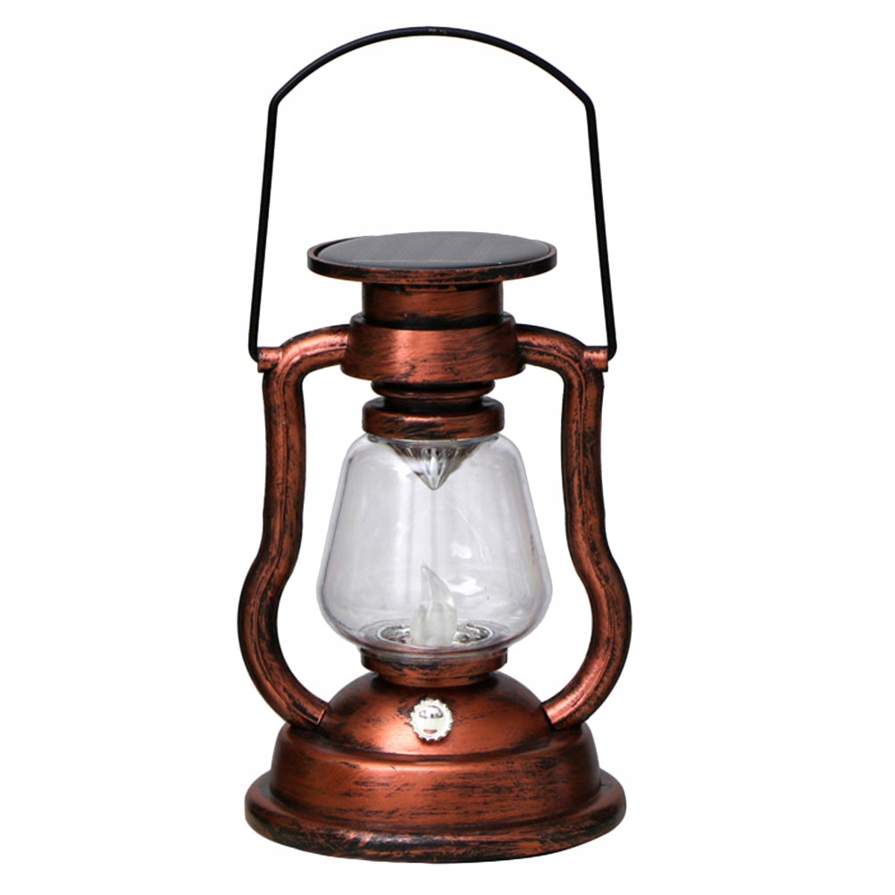 1 SZT. WODOODPORNA LAMPA SOLARNA LED W STYLU RETRO - DEKORACYJNA