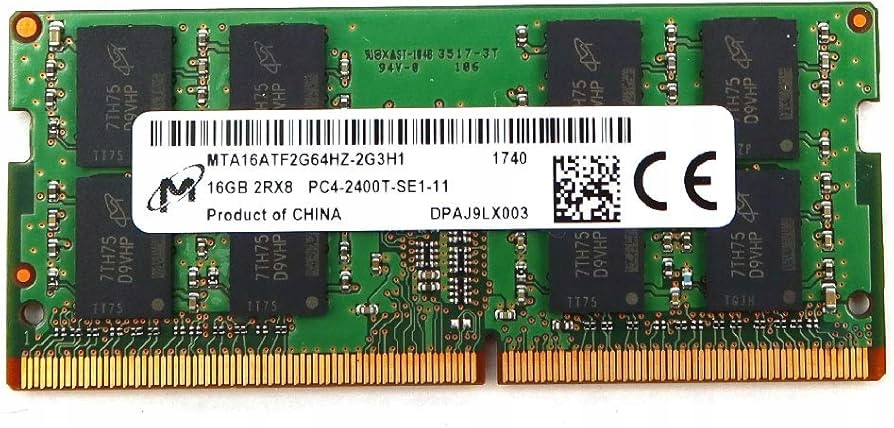 Pamäť Ram 16GB DDR4 Micron 2400 MHz 1.20V PC4-2400T MTA16ATF2G64HZ-2G3H1
