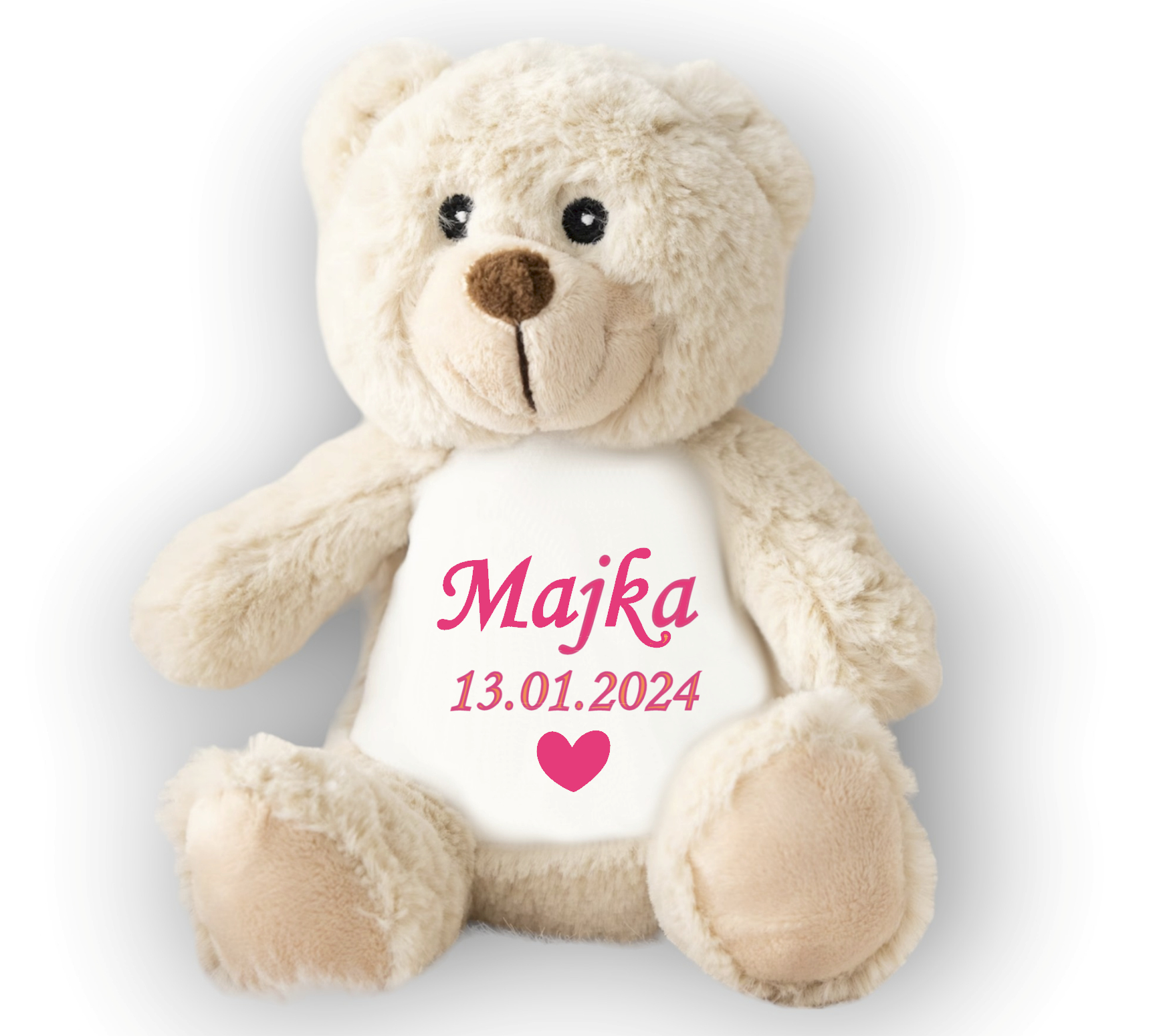 Medvídek metráž dárek Křest plyšák jméno narozeniny potisk