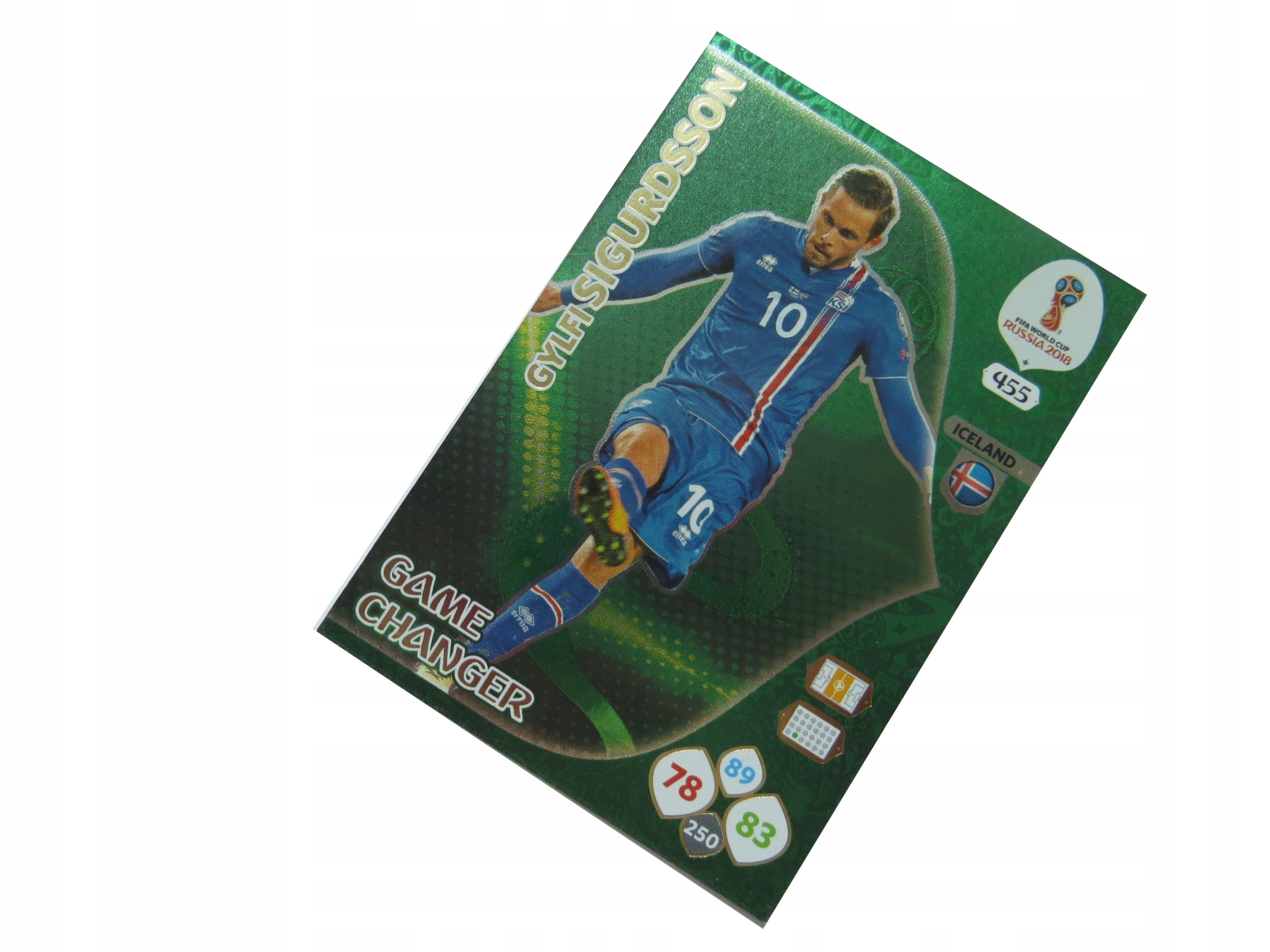 Panini World Cup Russia 2018 Karty Piłkarskie Game Changer Sigurdsson 455