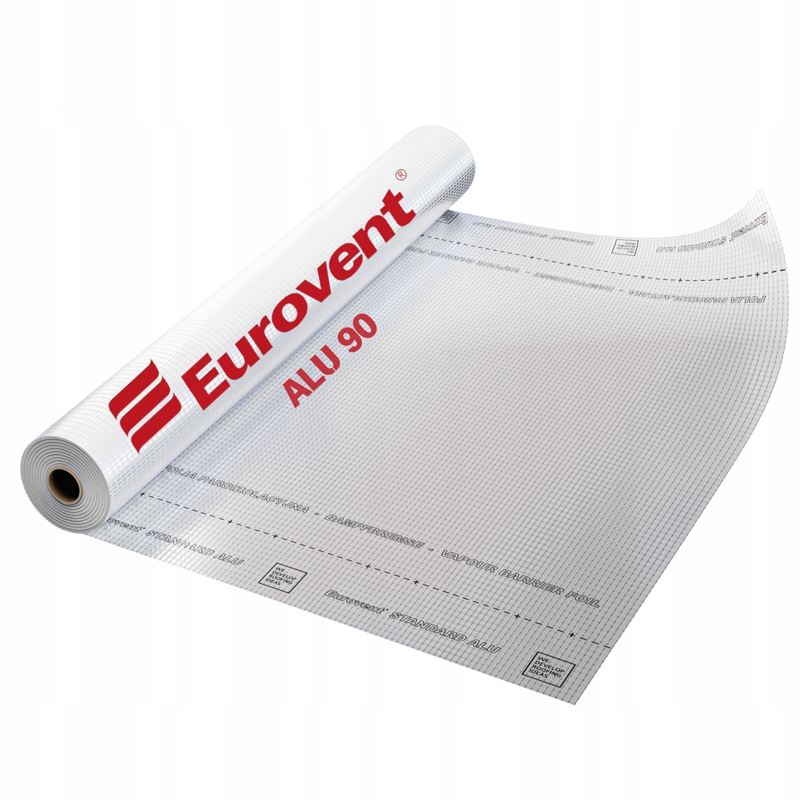 Fólie Parotěsná Aluminiová Vyztužená Parotěsná Eurovent Alu 90 g 75 m
