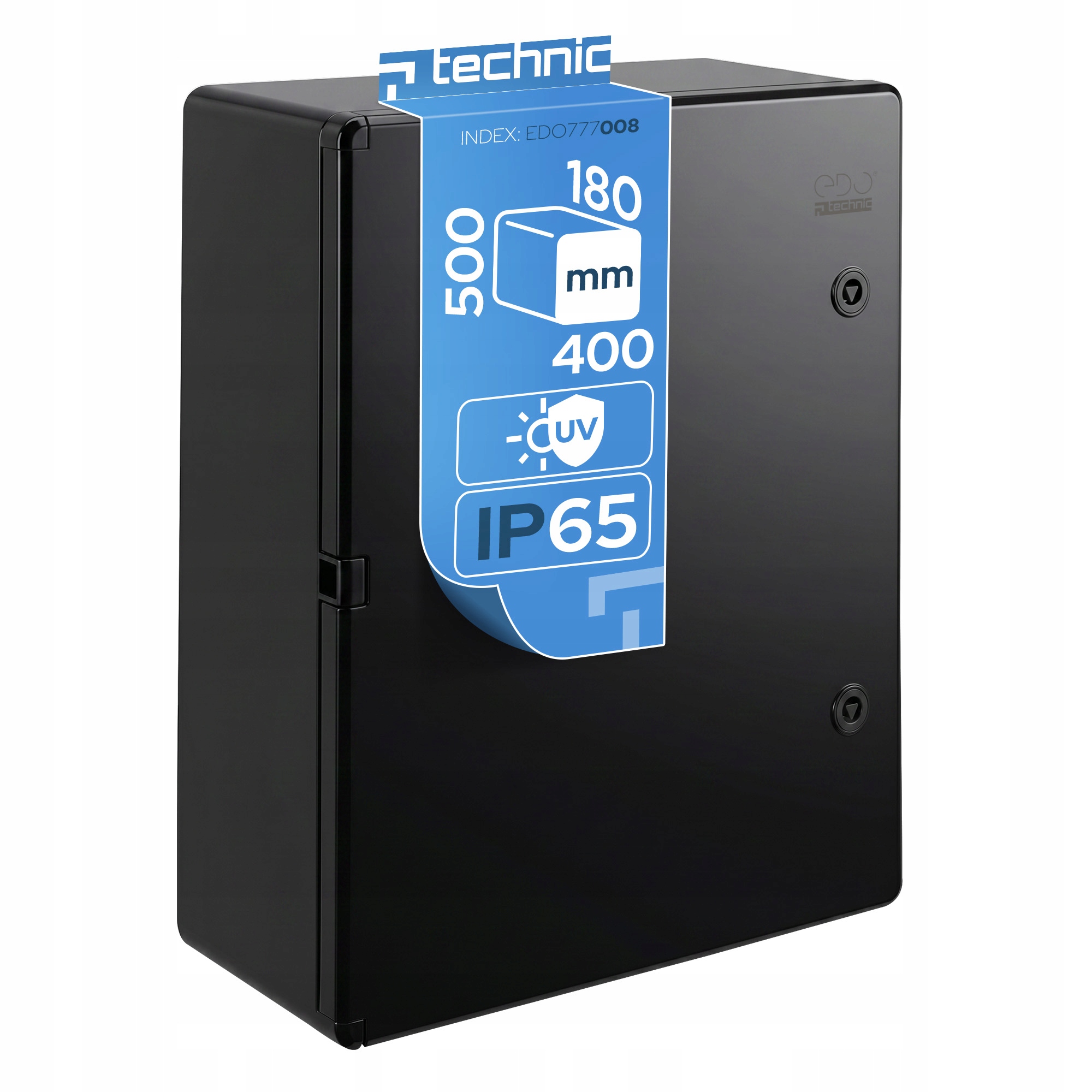 Rozvádzač Elektrická skrinka N/t 400x500x180 mm Abs IP65 IK10