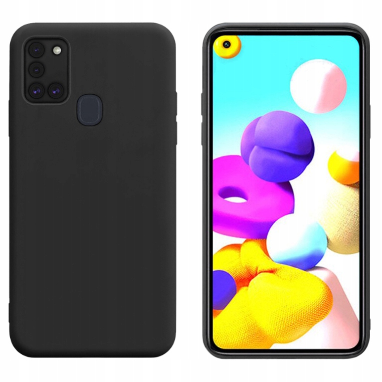 

Etui Case Silikon Kolor do Samsung A21s Czarny