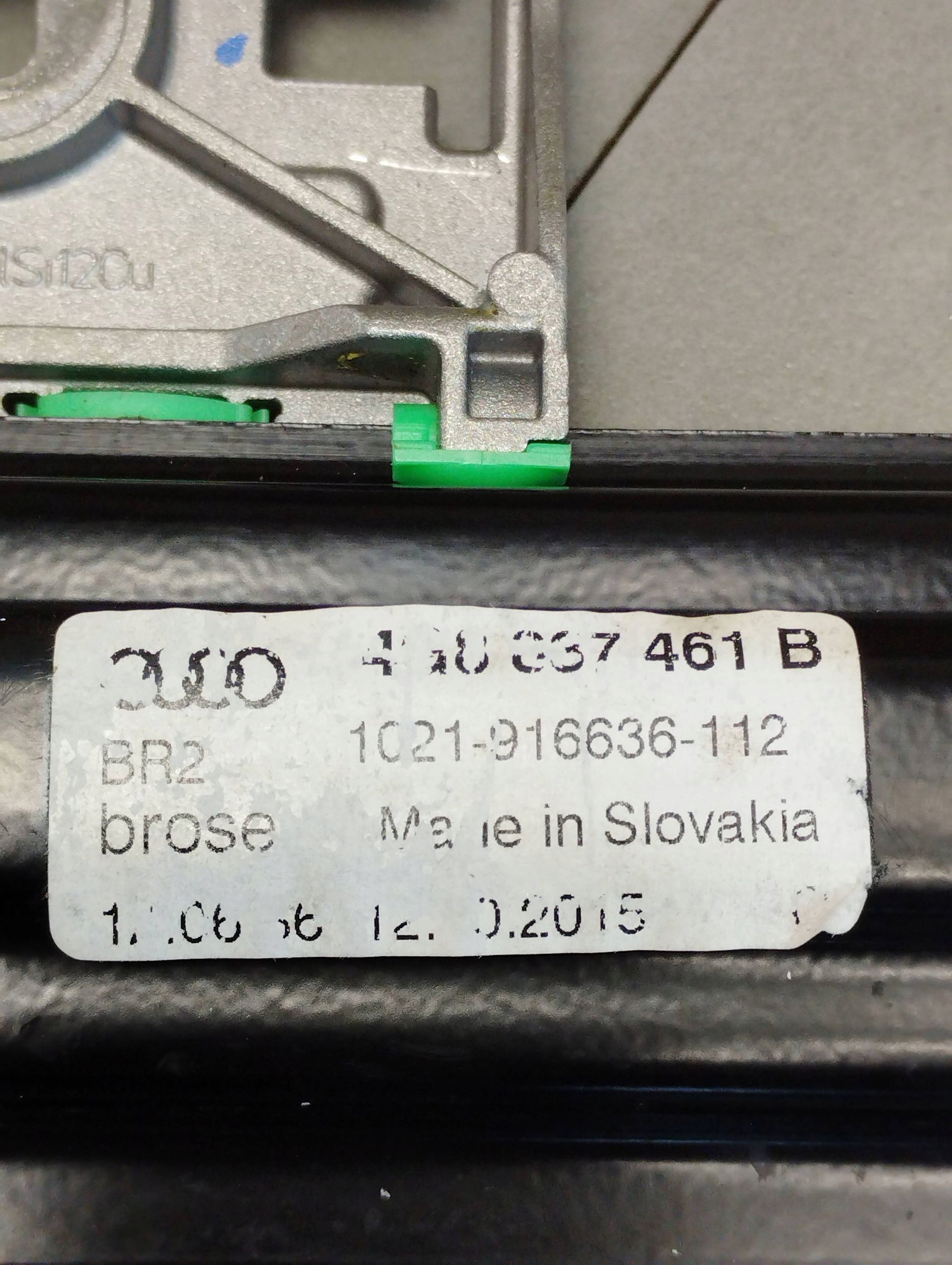 Audi A7 4G 2016 mechanism windows left front 4G8837461B