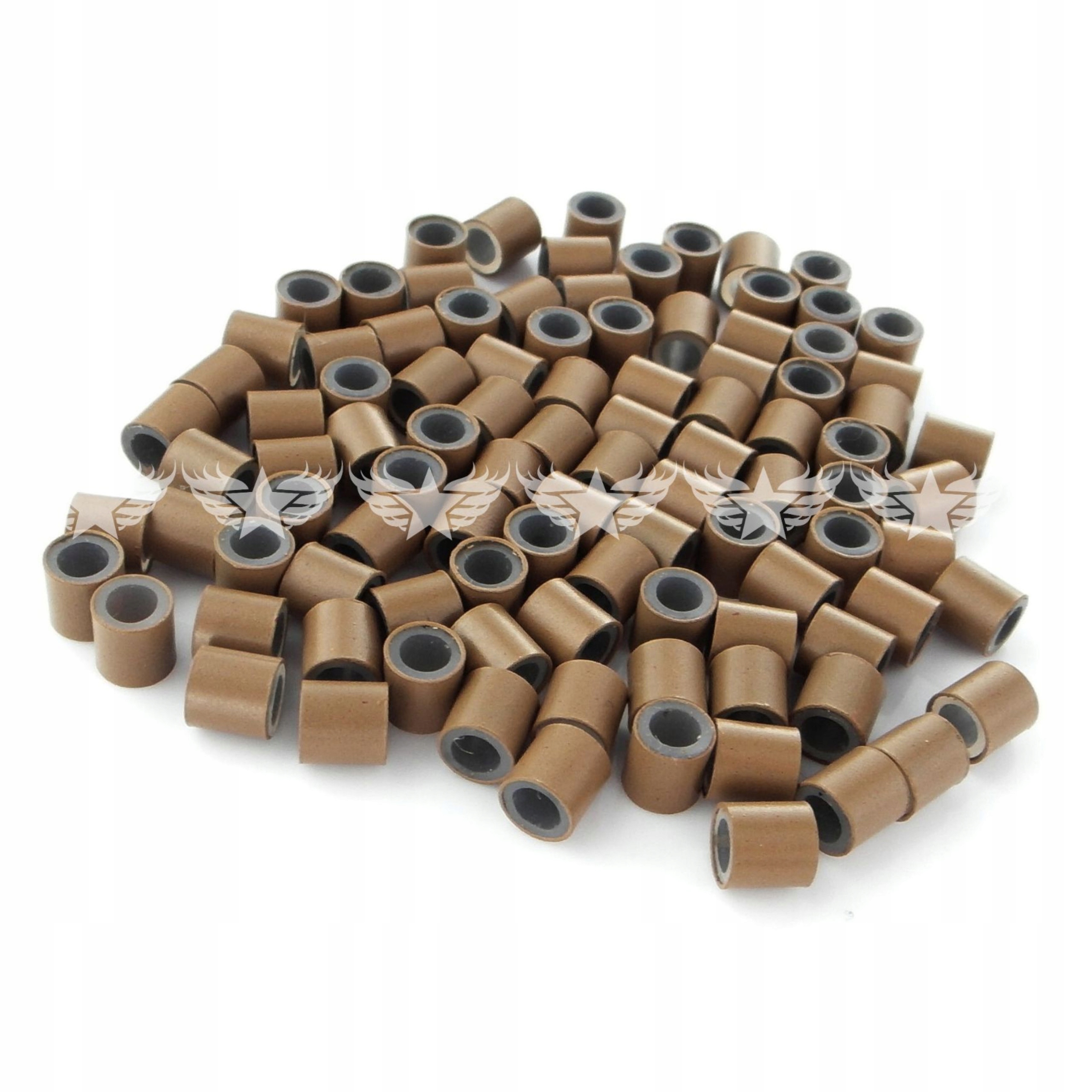 Tulejki z silikonem do włosów 100 szt. -L- c.blond