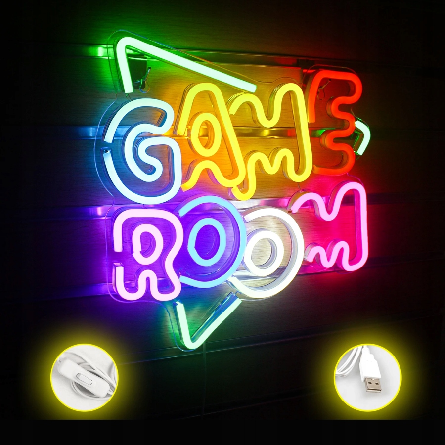 Napis neon LED Game Room Kod producenta 206240610 computer studio