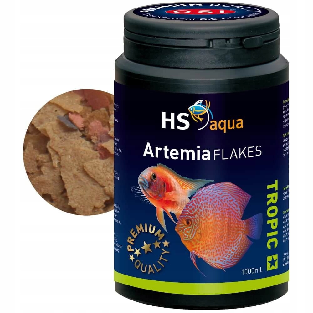 Levně Osi Hs Aqua Artemia Flakes 1000ML 190 g Krmivo Pro Ryby O.s.i.