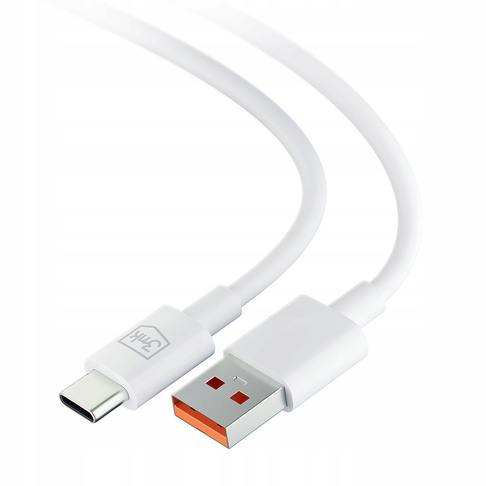 Biały Kabel Przejściówka USB -A do USB-C 60W 3A 1.2m - 3mk Hyper Cable Stan opakowania oryginalne