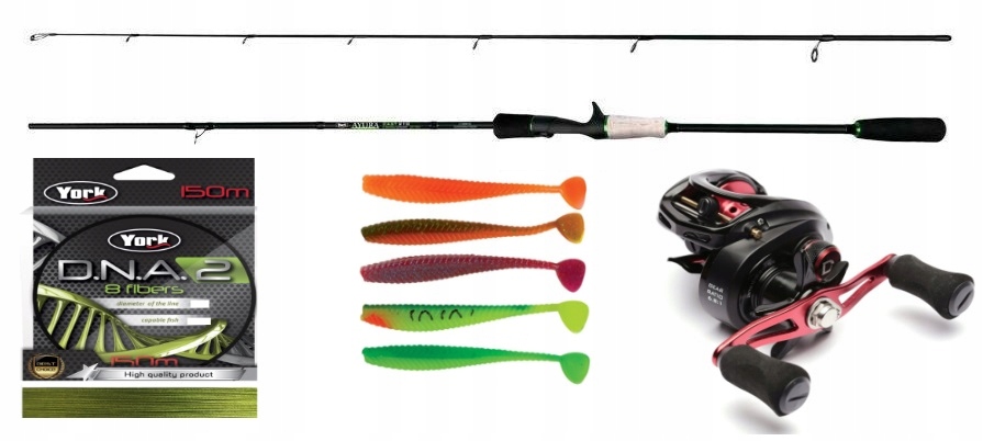 Zestaw Castingowy Węglówka York 210/40 Koł 5BB Cast