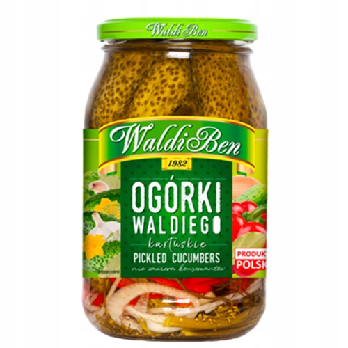 OGÓRKI KONSERWOWE WALDIEGO KARTUSKIE 840g WALDIBEN