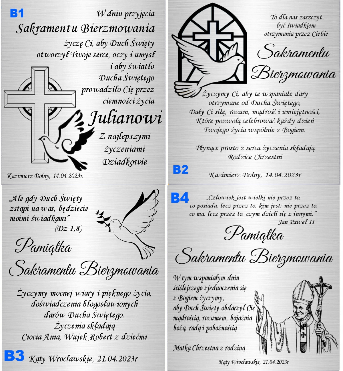 Srebrny Łańcuszek 925 Medalik Aniołek Grawer Motyw Aniołek