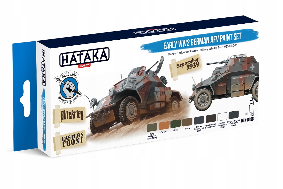 Hataka BS88 Německý Afv lak z rané 2. světové války 17ml