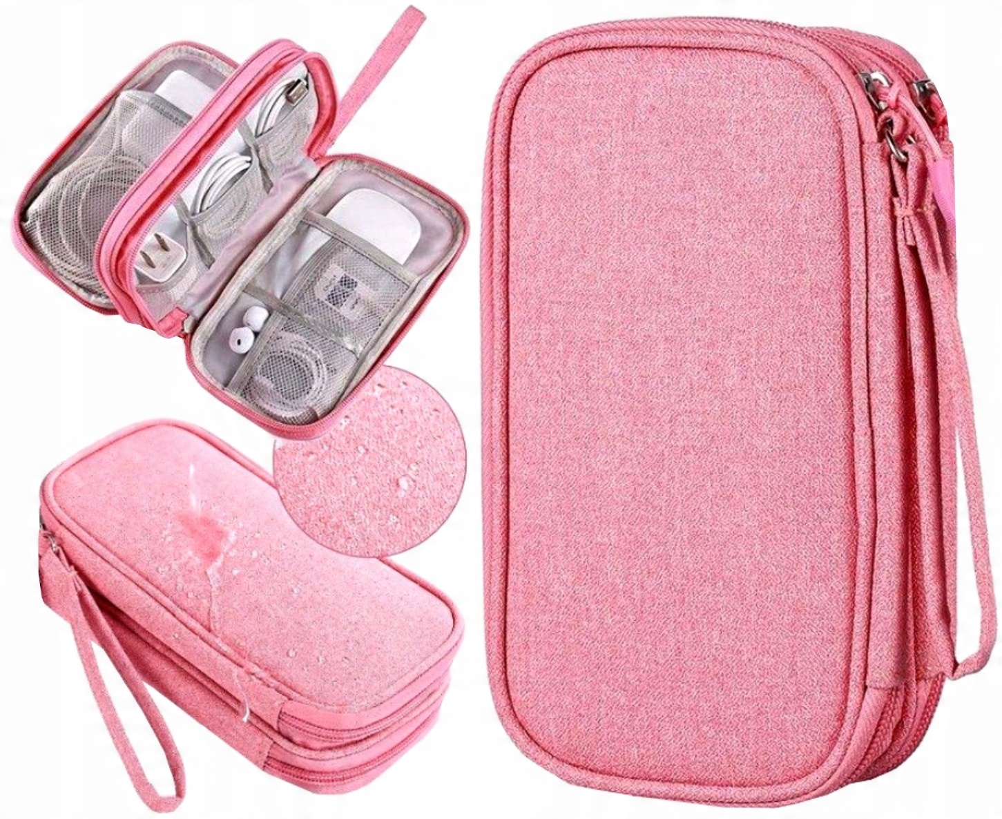 

Organizer podróżny kable usb torba etui ładowarki