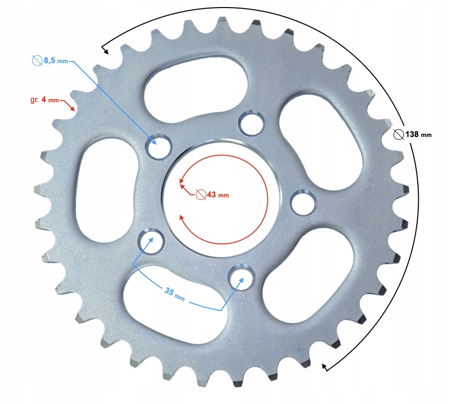 ZĘBATKA ROMET 415-33Z / WERSJA 2