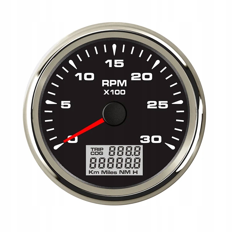 30008000 RPM Tachometer Universal Gauges Lcd Rev Counters With Trip