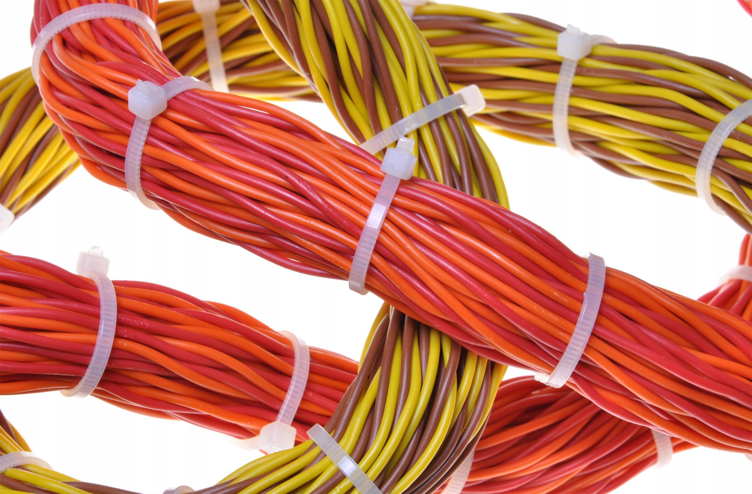 Opaski zaciskowe trytki czarne+białe 100x2,5 x4000 Długość (mm) 100