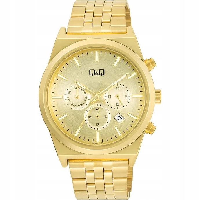 Dámské hodinky Qq A48A-003P zlaté