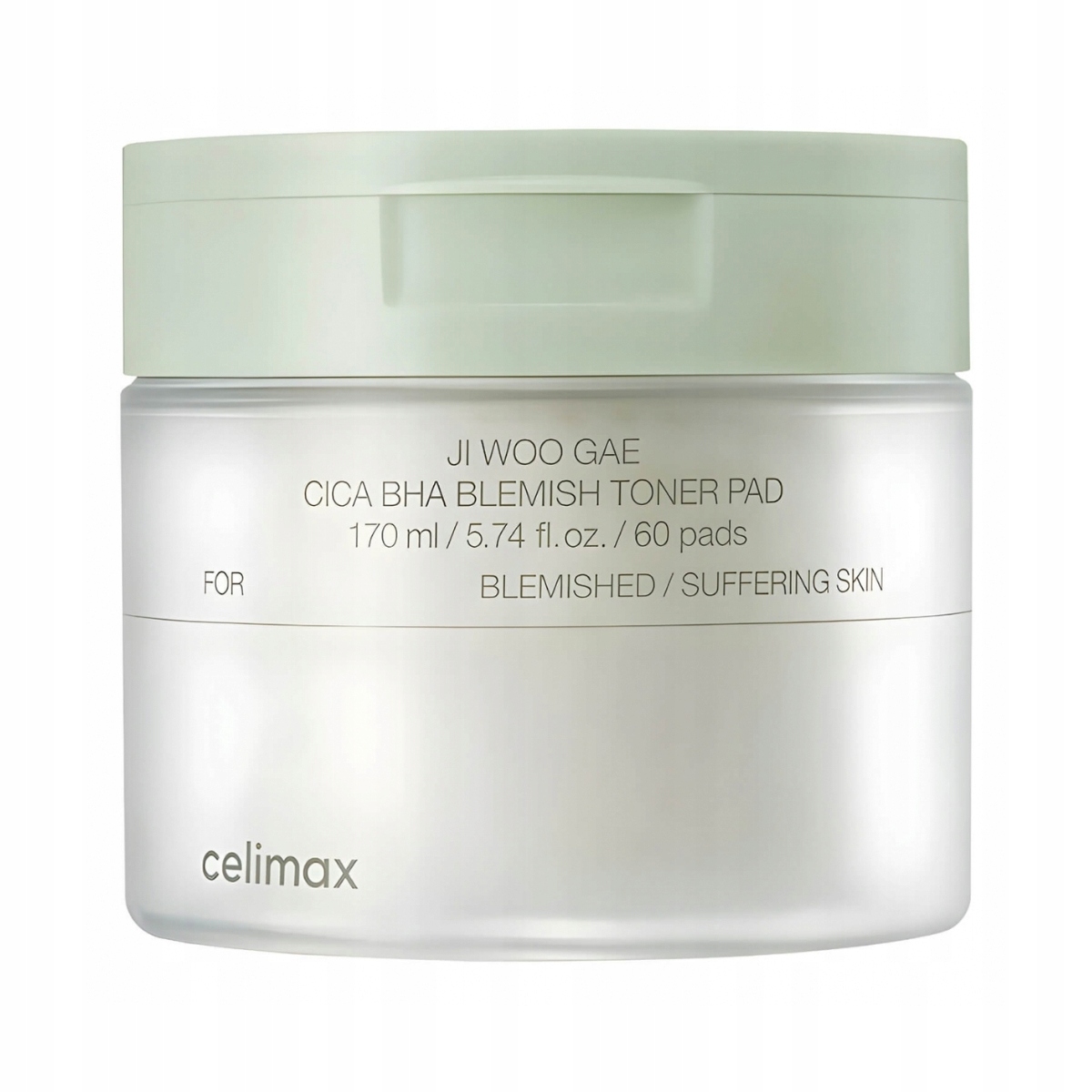 celimax Ji Woo Gae Cica Bha Blemish Toner Pad 60 ks pleťové vločky
