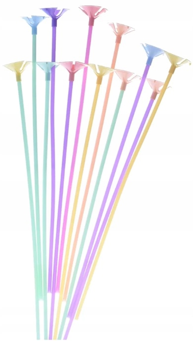 

Patyczki Do Balonów Z Zatyczkami Kolorowe XL 10SZT