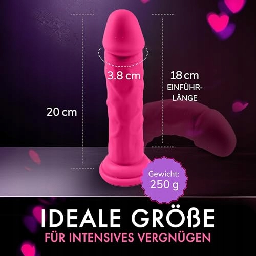 LIEBESFREUNDE Realistyczny Dildo 20 cm Silikonowy Z Przyssawką Dla Kobiet — miniatura 5