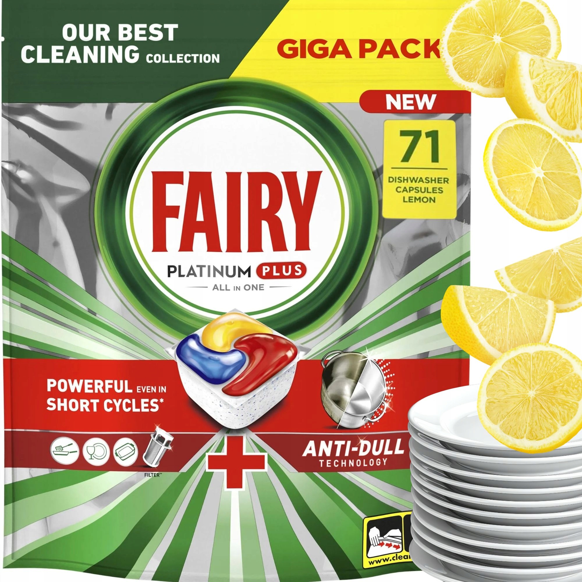 Kapsułki do zmywark Fairy Platinum Plus i All In One 71 szt.