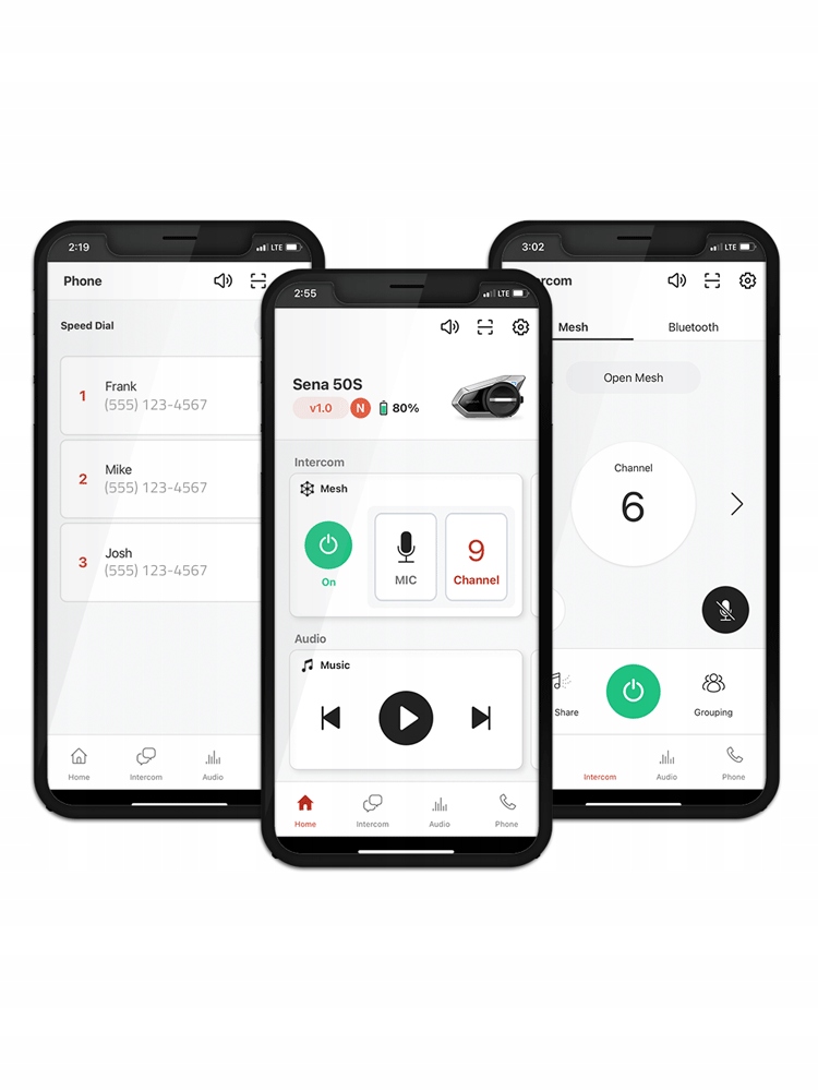 Interkom pojedynczy SENA 50S-10 na 1 kask HARMAN Liczba zestawów na 1 kask