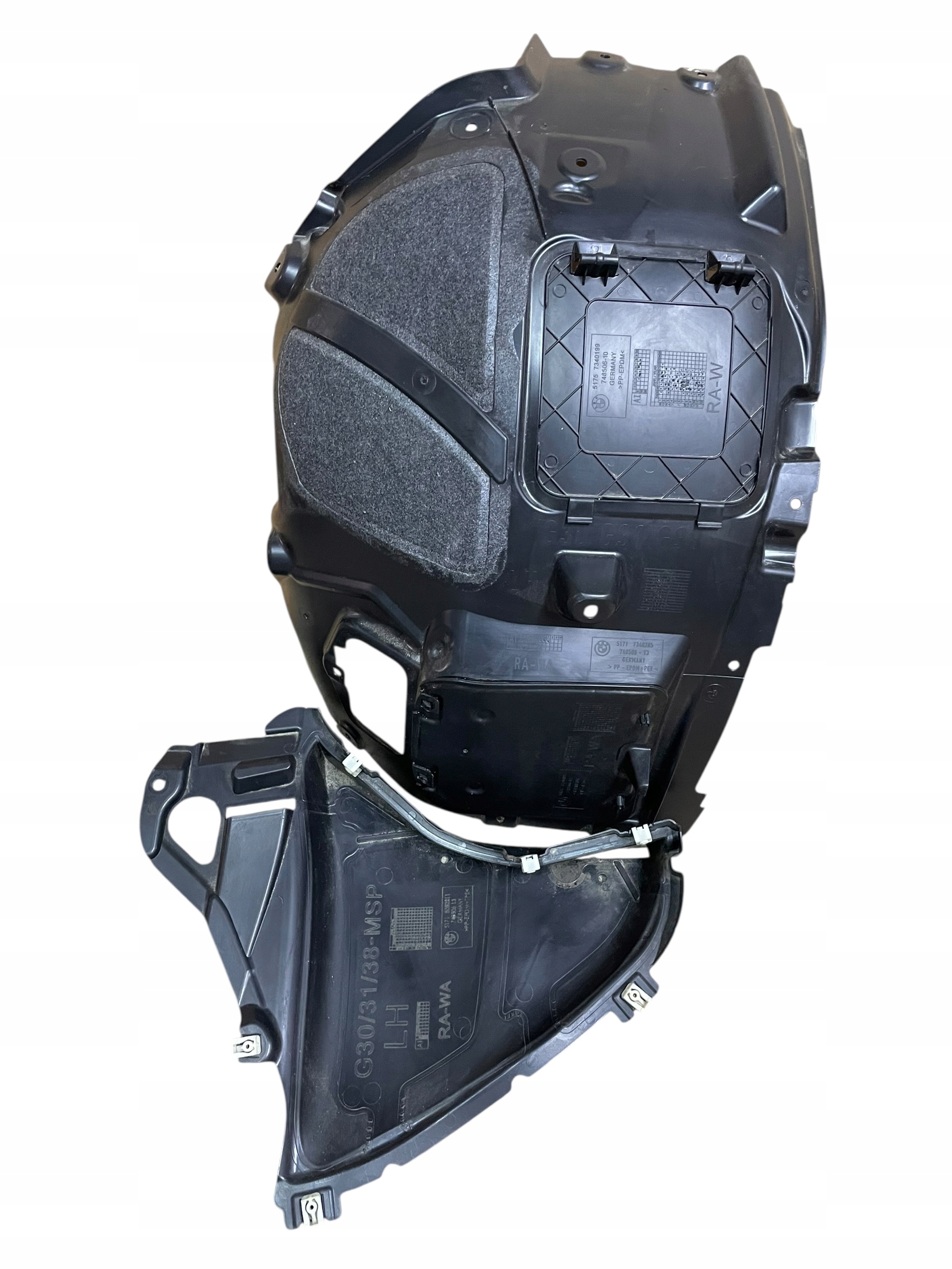 mudguard front left m-packet KOMPLET BMW 5 G30 G31 LCI