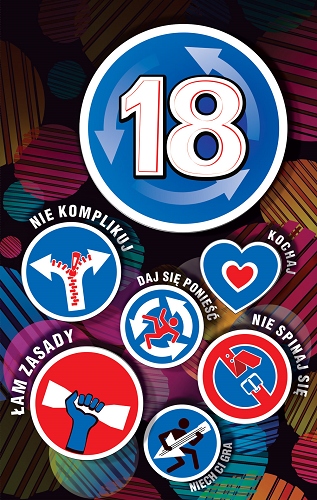 

Kartka na 18 urodziny wesoła zabawna Premium US7
