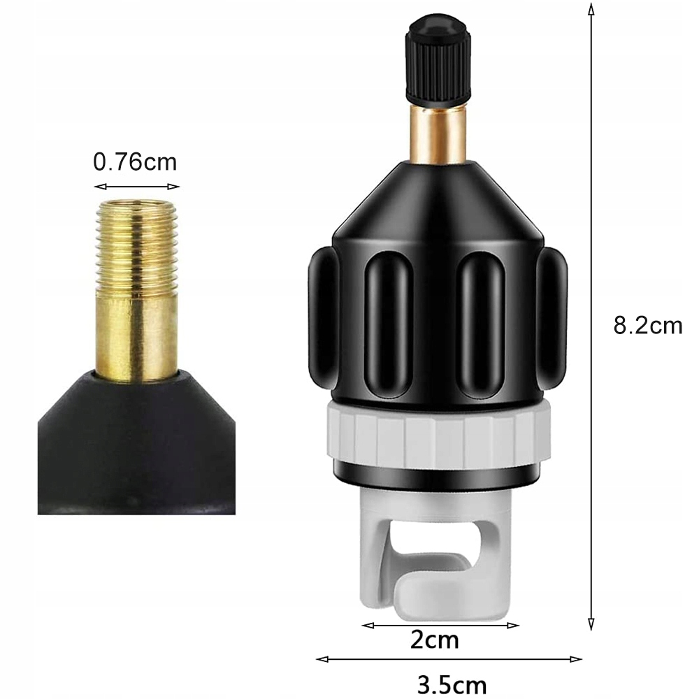 ADAPTER PRZEJŚCIÓWKA DO POMPOWANIA ZAWORU DESKI SUP ADAPTER ZAWORU 2SZT Marka bez marki